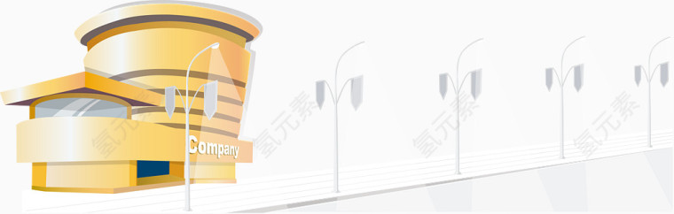 矢量街道路灯