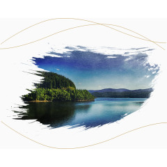 禅意养生风景元素