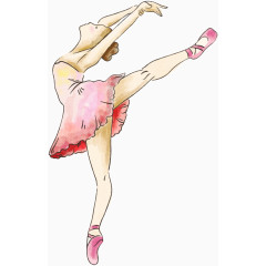 矢量芭蕾舞演员