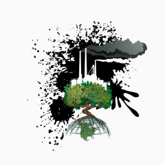 矢量环境污染创意