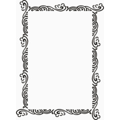 花纹边框表格框素材