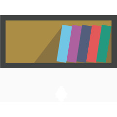 矢量书架书籍素材