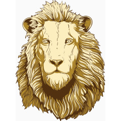 矢量雄狮头部