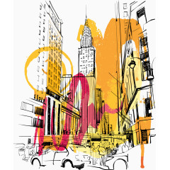 矢量萨克莱斯勒大厦