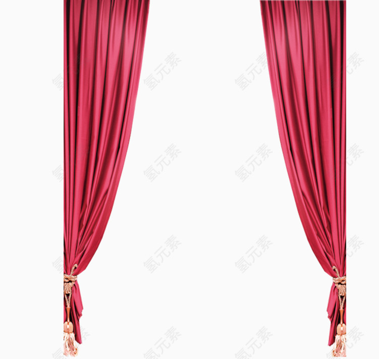 红色窗帘