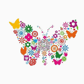 蝴蝶创意二维码