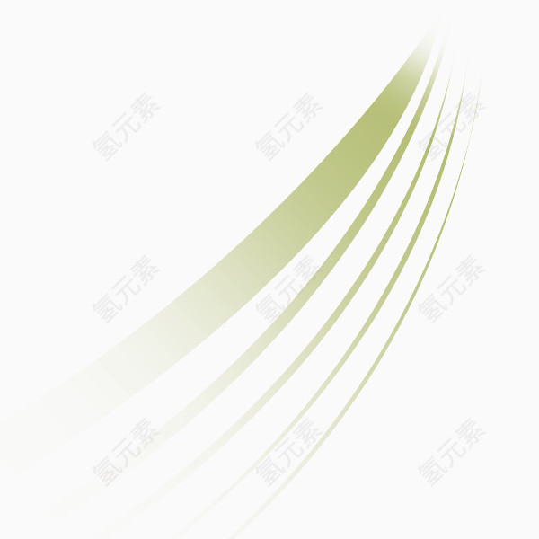 几条线条免抠素材