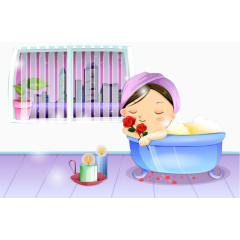 宝宝洗澡