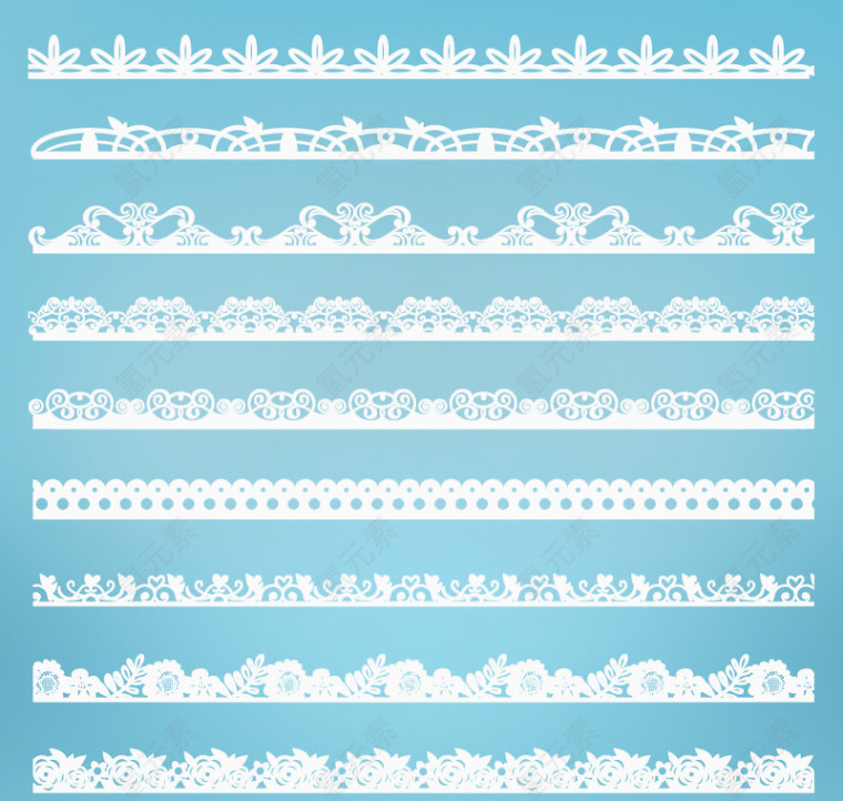 矢量边框花纹素材