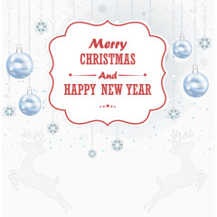 创意圣诞新年贺卡矢量