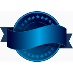 蓝色时尚促销标签矢量图