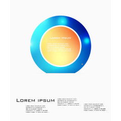 PPT背景蓝色圆形图标