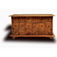 木质多开中药储存箱