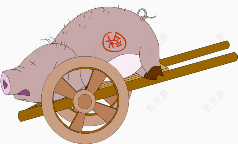 卡通死肥猪