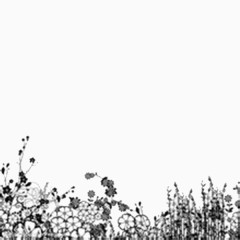 日式花簇花纹