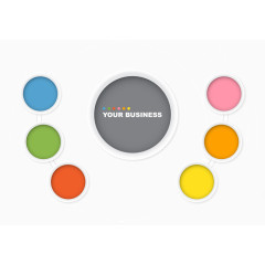 质感小清新圆形气泡