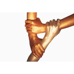 人物手部三只手搭轿子金属造型