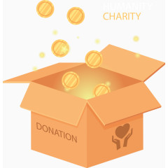 可爱简约捐赠矢量图