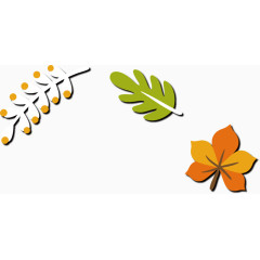 矢量创意设计森林小叶子图