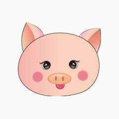 生肖猪儿童卡通风格