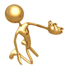 超清晰3D小金人