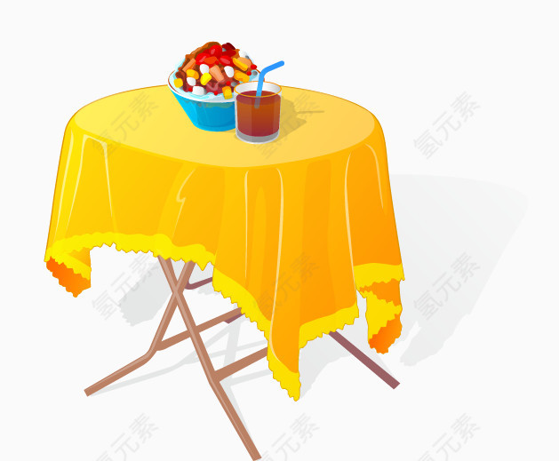 夏日旅游海边矢量元素