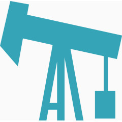 矢量石油砖井机图标1