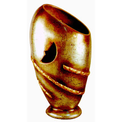 金黄色餐具餐桌花瓶