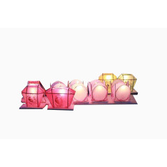 粉色河灯图片素材