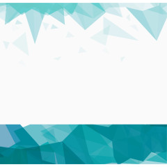 蓝色不规则几何体