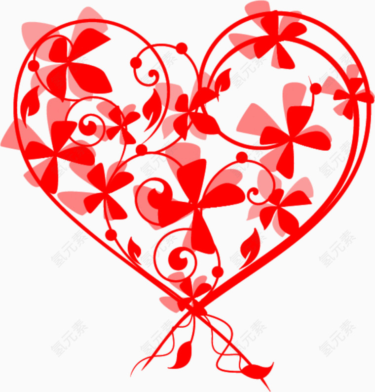 红色创意爱心