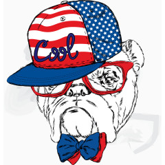 时尚素描动物矢量素材