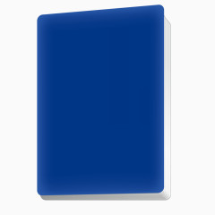 矢量蓝色质感科技书本