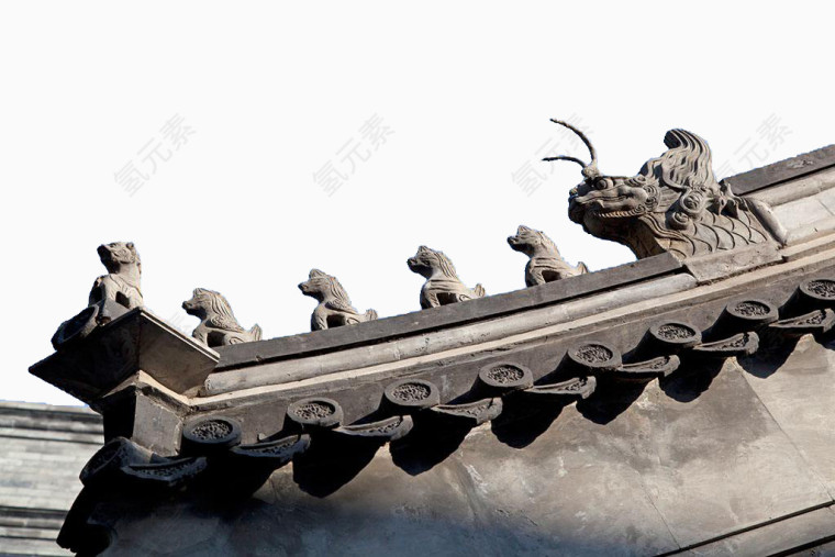 中式屋檐免费下载
