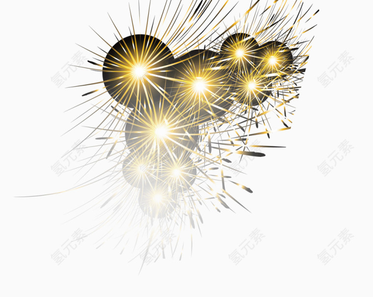 闪光烟花装饰球