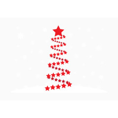 矢量星星圣诞树