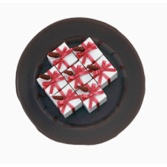 圆盘里的礼物盒子免扣素材