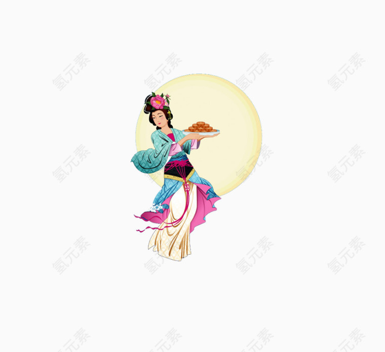 中秋节嫦娥月饼