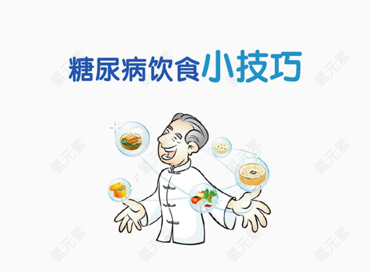 糖尿病饮食小技巧素材免抠