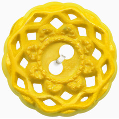 橙色创意镂空扣子