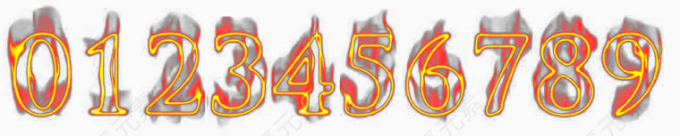 罗马数字1-9艺术字