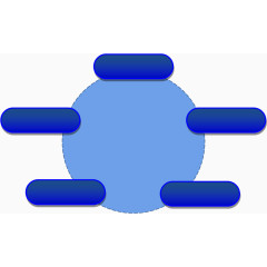 圆形虚线流程图