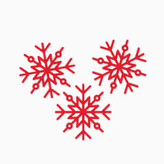 红色雪花