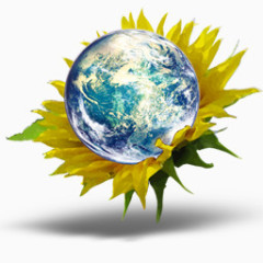 向日葵地球图标下载