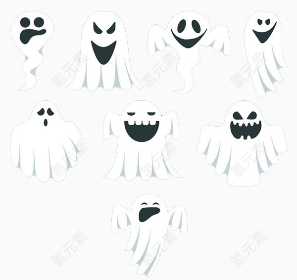 卡通小鬼闹事节日