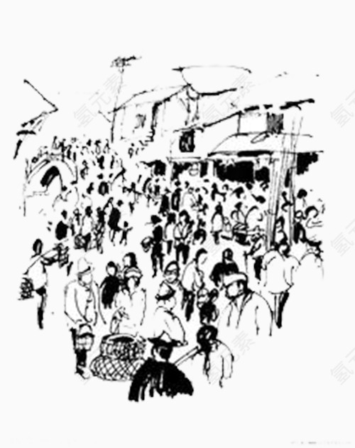 热闹的市集
