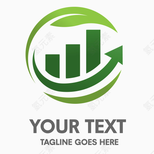 绿色企业LOGO矢量图