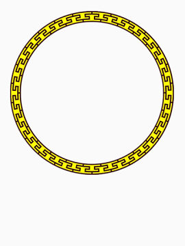 黄色古花纹