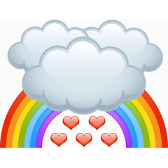 彩虹爱心