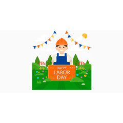 矢量劳动节海报